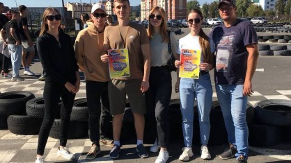 В городском турнире по картингу приняла участие молодежь пинской «объединенки»